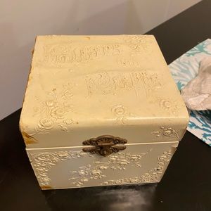 Antique collars and cuffs box